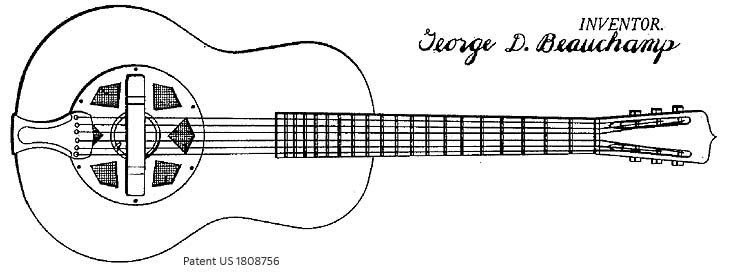 Singlecone Resonatorgitarre 1929, US1808756