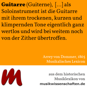 Guitarre (Dommer 1865)